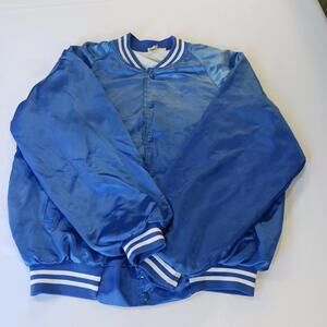 Vintage Hartwell Soil Conservation Service Men's Blue Baseball Jacket Chest 51"